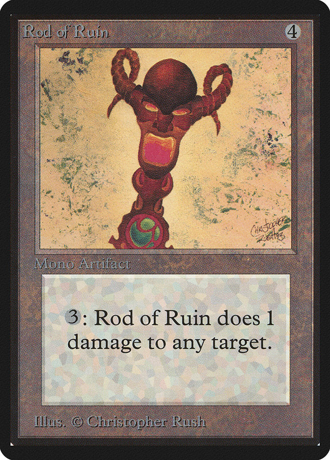 Rod of Ruin [Beta Edition] | Card Merchant Takapuna