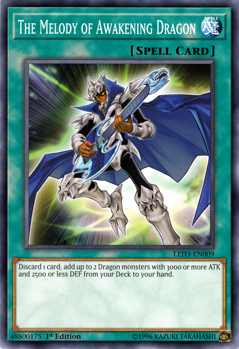 The Melody of Awakening Dragon [LED3-EN009] Common | Card Merchant Takapuna