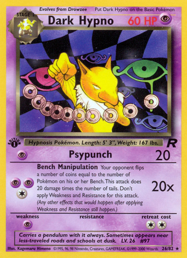 Dark Hypno (26/82) [Team Rocket 1st Edition] | Card Merchant Takapuna