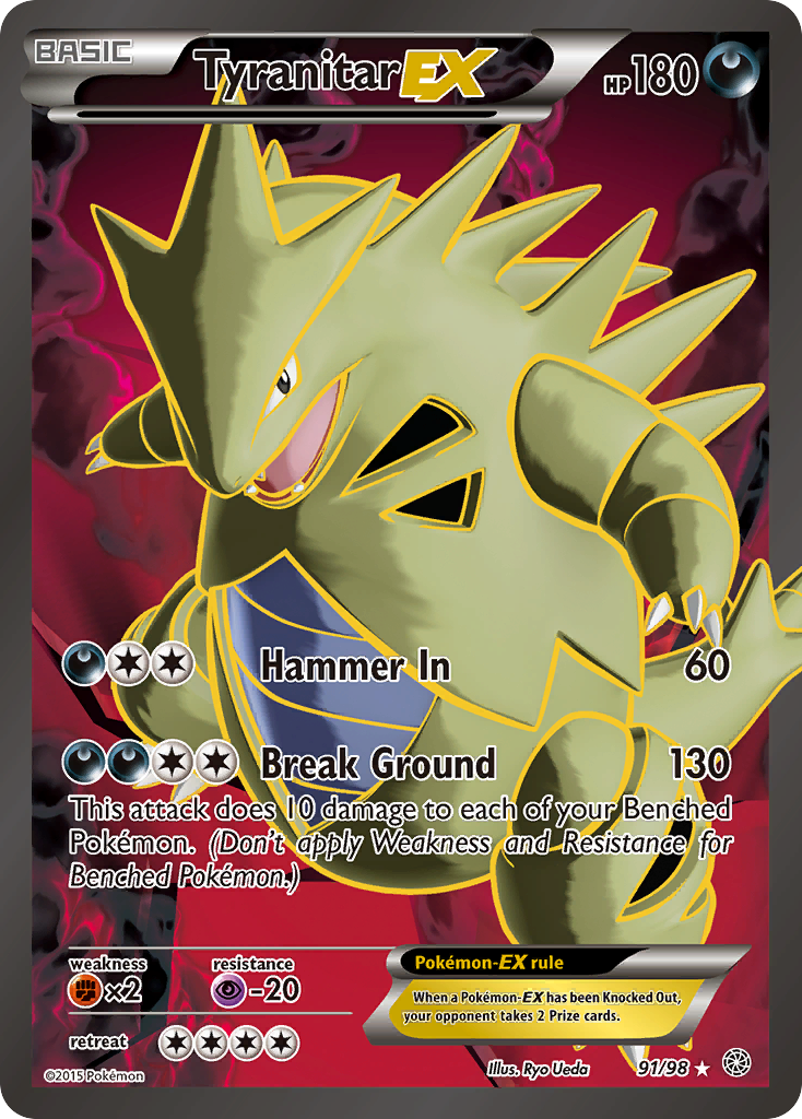 Tyranitar EX (91/98) [XY: Ancient Origins] | Card Merchant Takapuna