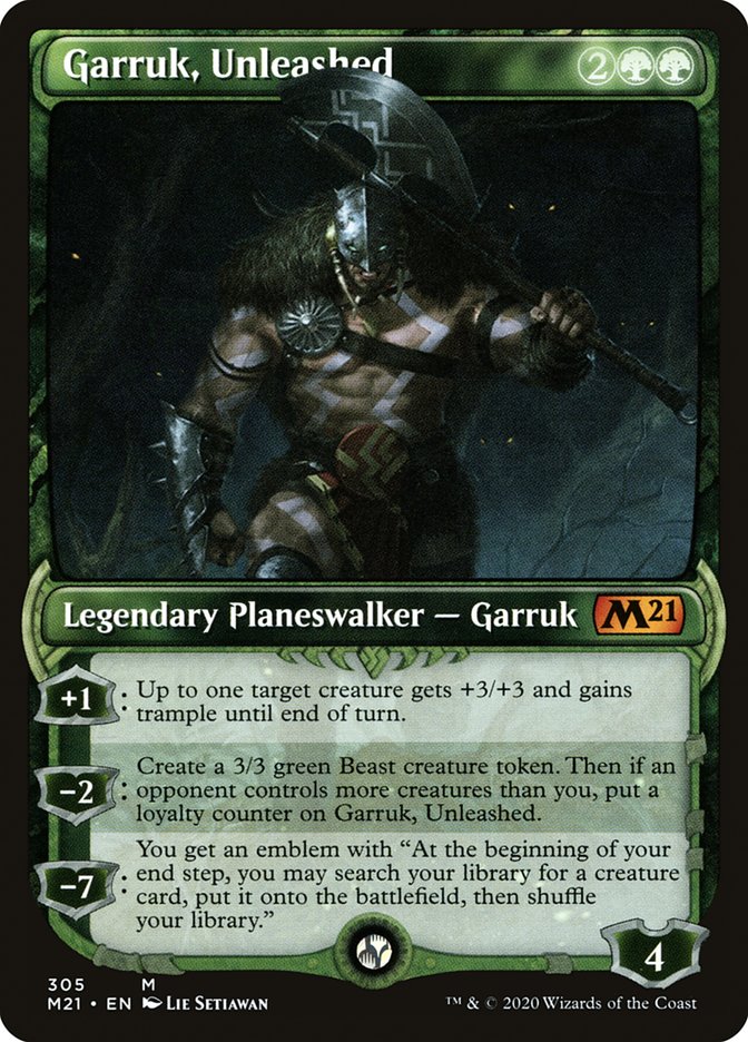 Garruk, Unleashed (Showcase) [Core Set 2021] | Card Merchant Takapuna