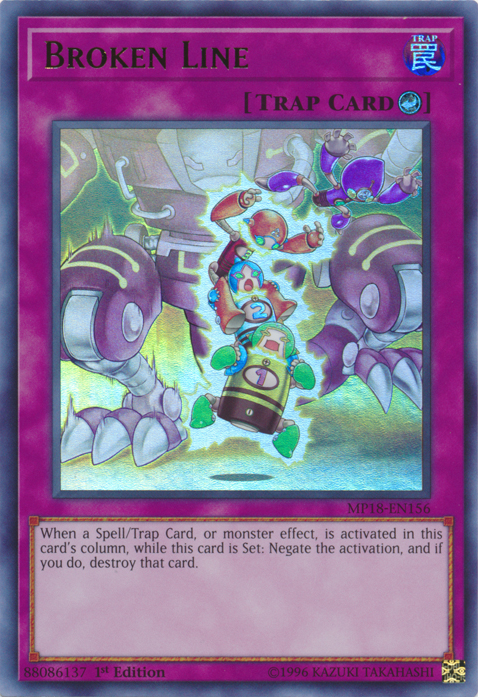 Broken Line [MP18-EN156] Ultra Rare | Card Merchant Takapuna