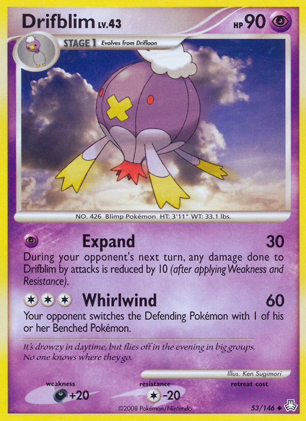 Drifblim (53/146) [Diamond & Pearl: Legends Awakened] | Card Merchant Takapuna