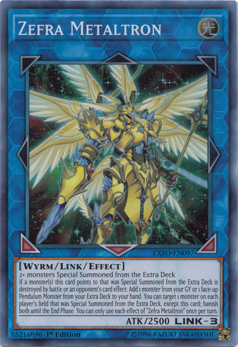 Zefra Metaltron [EXFO-EN097] Super Rare | Card Merchant Takapuna