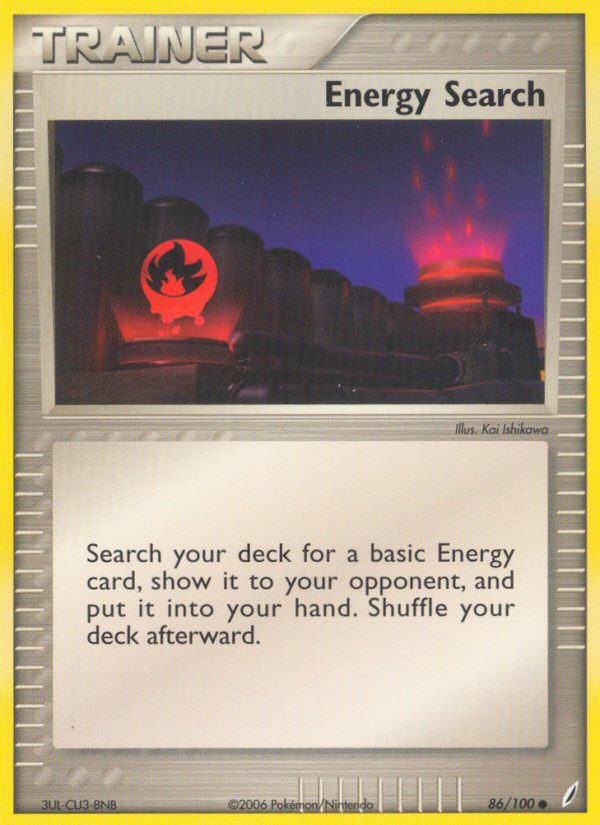 Energy Search (86/100) [EX: Crystal Guardians] | Card Merchant Takapuna