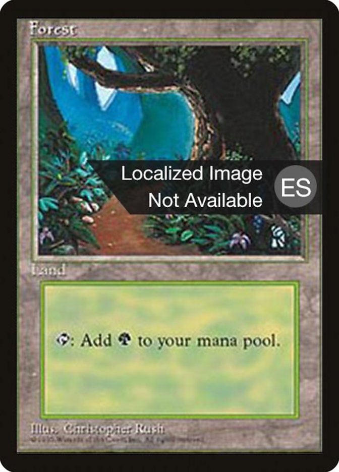 Forest (B) [Fourth Edition (Foreign Black Border)] | Card Merchant Takapuna