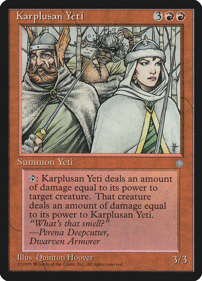 Karplusan Yeti [Ice Age] | Card Merchant Takapuna