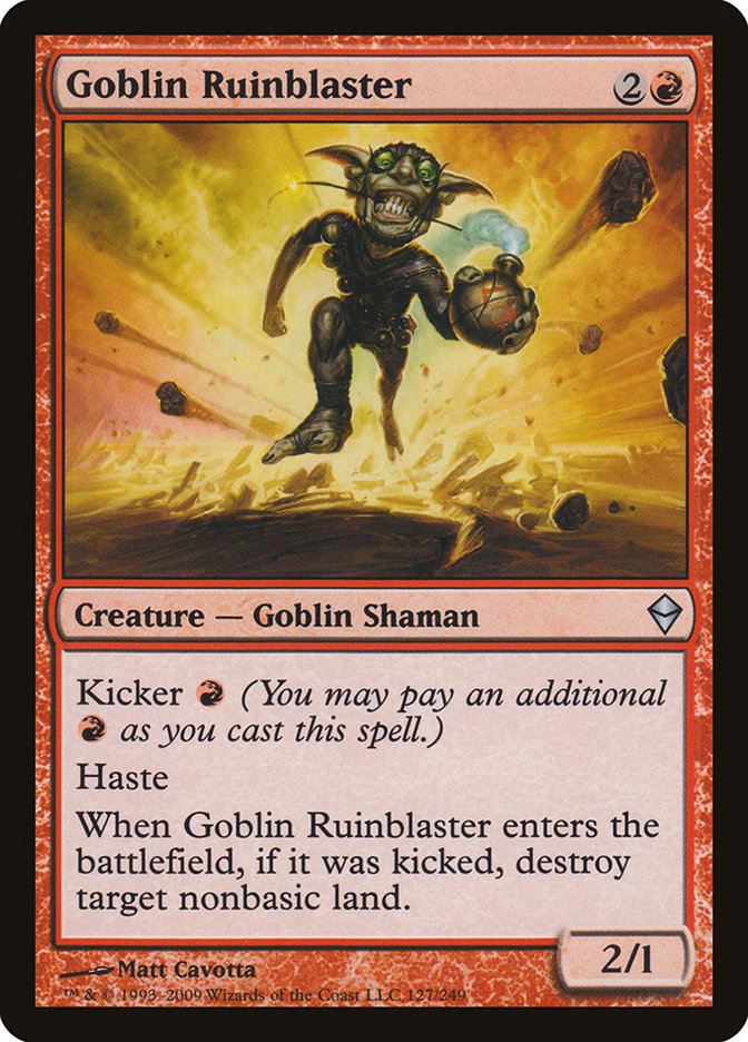 Goblin Ruinblaster [Zendikar] | Card Merchant Takapuna