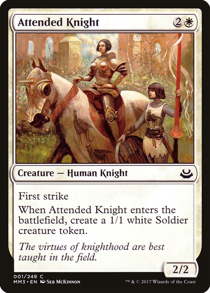 Attended Knight [Modern Masters 2017] | Card Merchant Takapuna