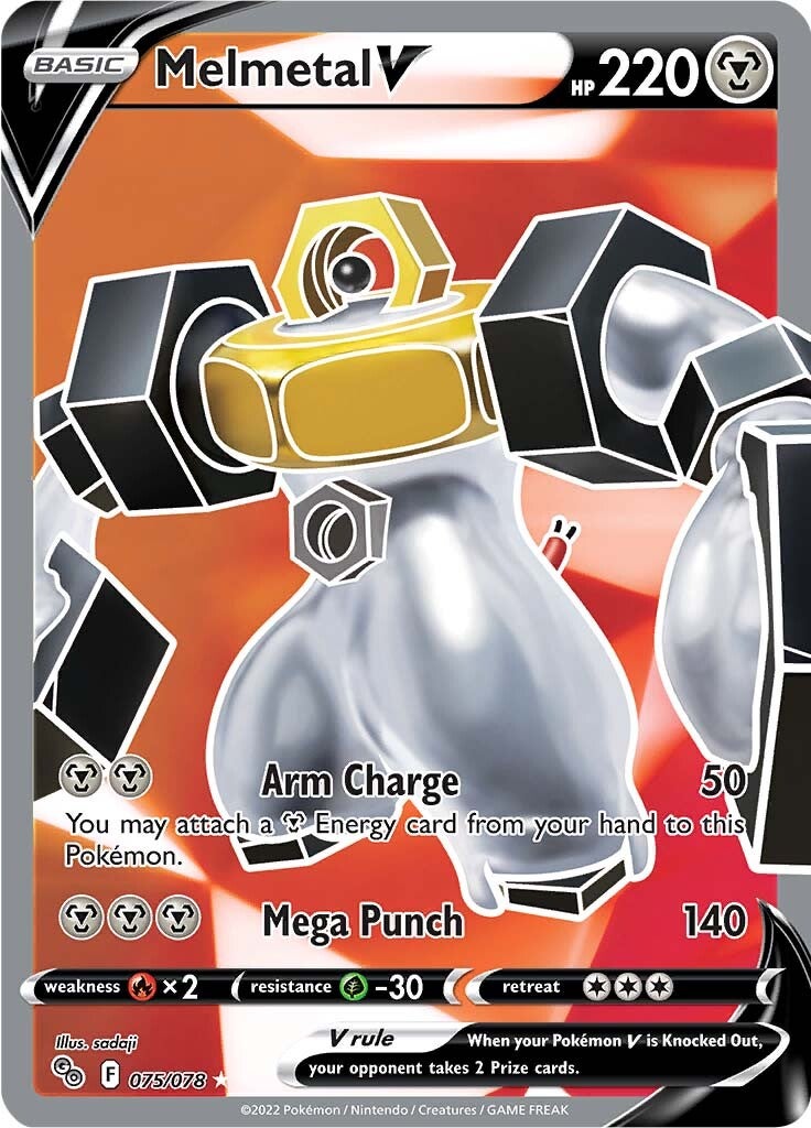 Melmetal V (075/078) [Pokémon GO] | Card Merchant Takapuna