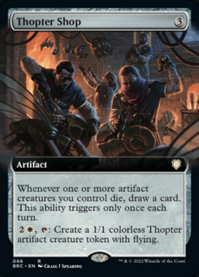 Thopter Shop (Extended Art) [The Brothers' War Commander] | Card Merchant Takapuna