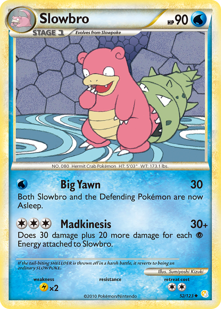 Slowbro (52/123) [HeartGold & SoulSilver: Base Set] | Card Merchant Takapuna