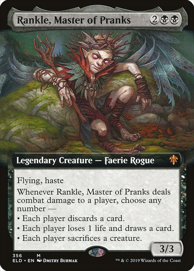 Rankle, Master of Pranks (Extended Art) [Throne of Eldraine] | Card Merchant Takapuna