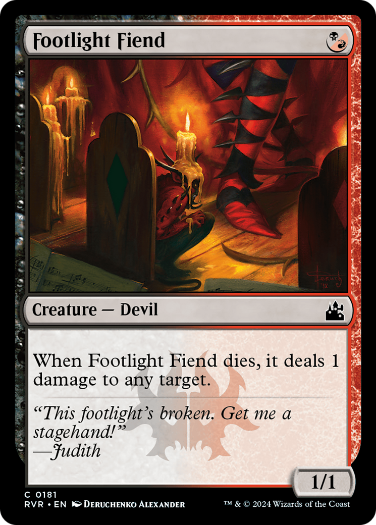 Footlight Fiend [Ravnica Remastered] | Card Merchant Takapuna