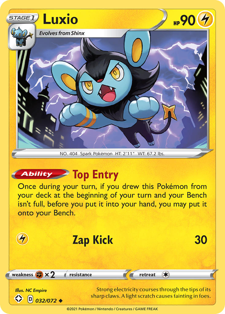 Luxio (032/072) [Sword & Shield: Shining Fates] | Card Merchant Takapuna