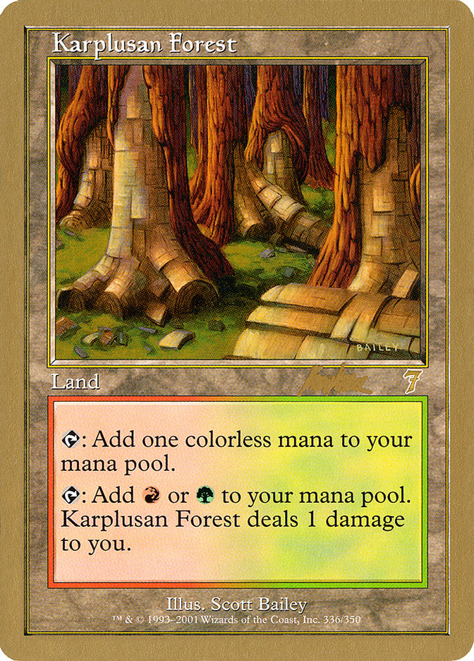 Karplusan Forest (Brian Kibler) [World Championship Decks 2002] | Card Merchant Takapuna