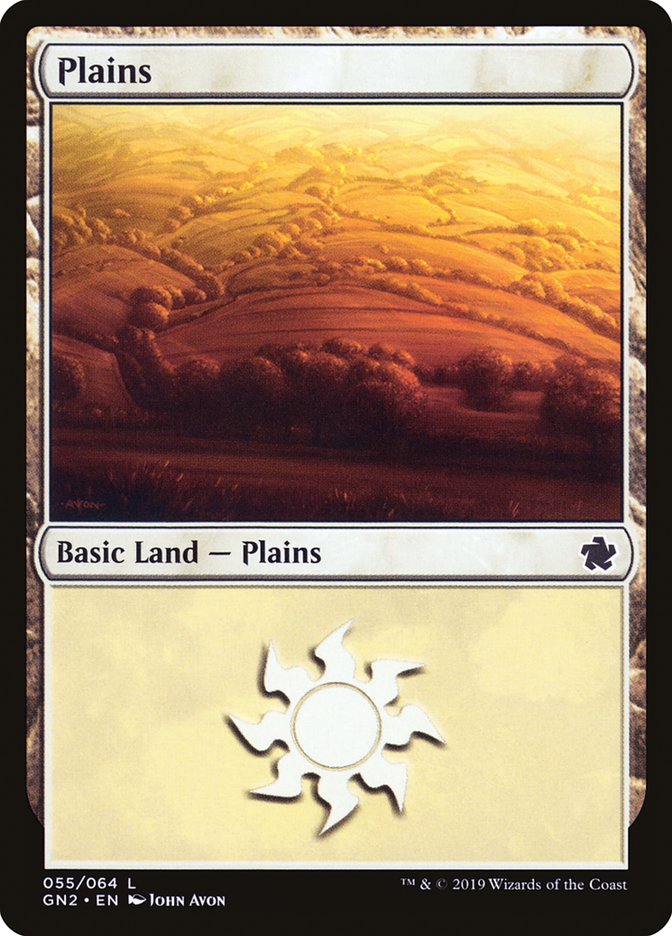 Plains (55) [Game Night 2019] | Card Merchant Takapuna