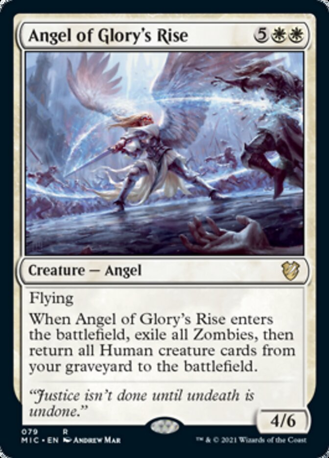 Angel of Glory's Rise [Innistrad: Midnight Hunt Commander] | Card Merchant Takapuna