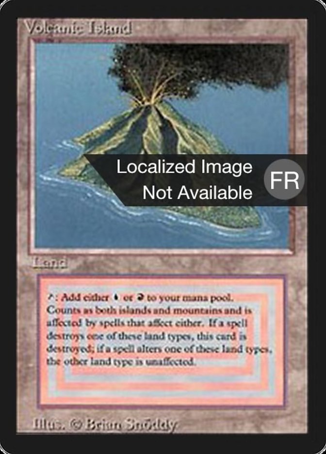 Volcanic Island [Foreign Black Border] | Card Merchant Takapuna