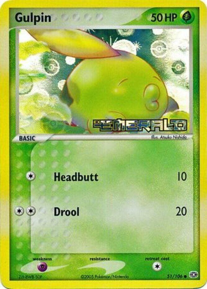 Gulpin (51/106) (Stamped) [EX: Emerald] | Card Merchant Takapuna