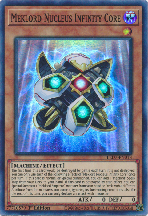 Meklord Nucleus Infinity Core [LED7-EN018] Super Rare | Card Merchant Takapuna