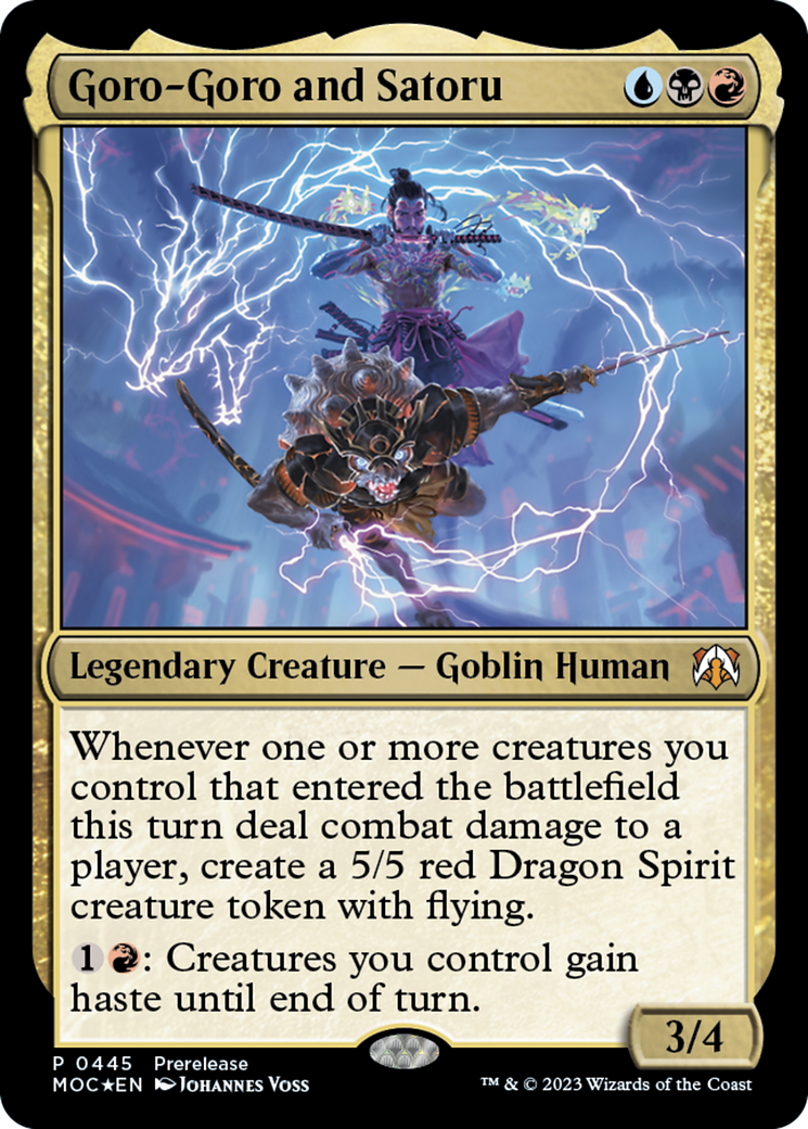 Goro-Goro and Satoru [March of the Machine Commander Prerelease Promos] | Card Merchant Takapuna