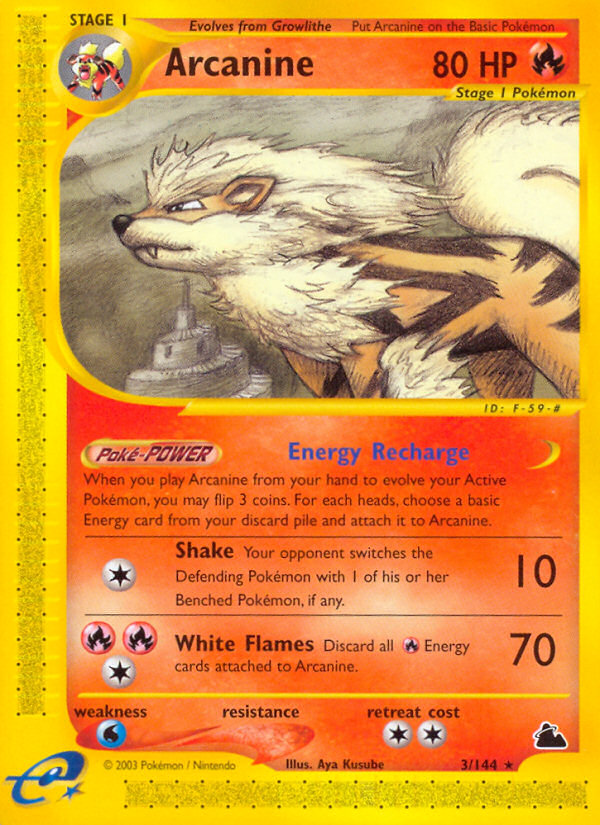 Arcanine (3/144) [Skyridge] | Card Merchant Takapuna