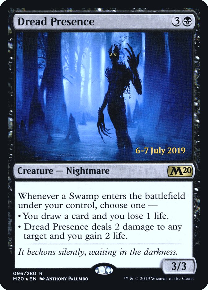 Dread Presence [Core Set 2020 Prerelease Promos] | Card Merchant Takapuna