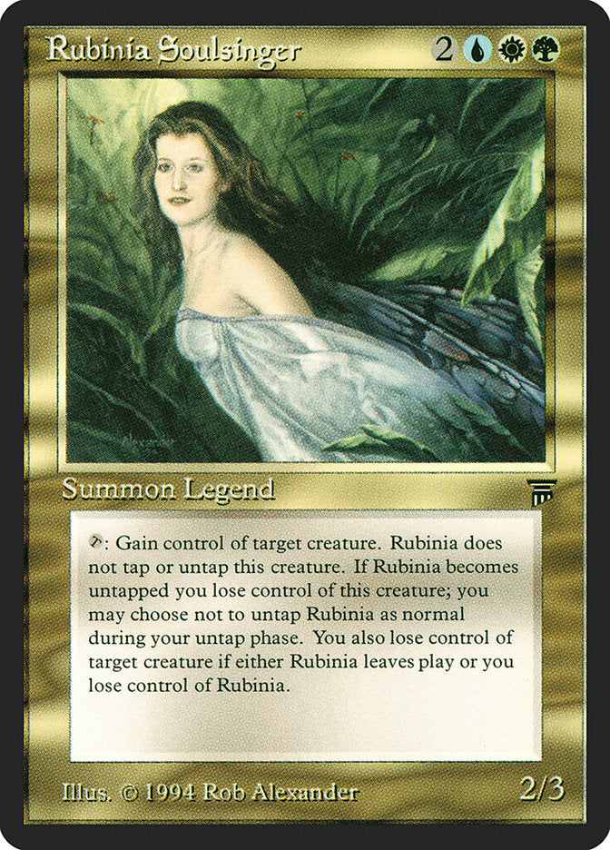 Rubinia Soulsinger [Legends] | Card Merchant Takapuna