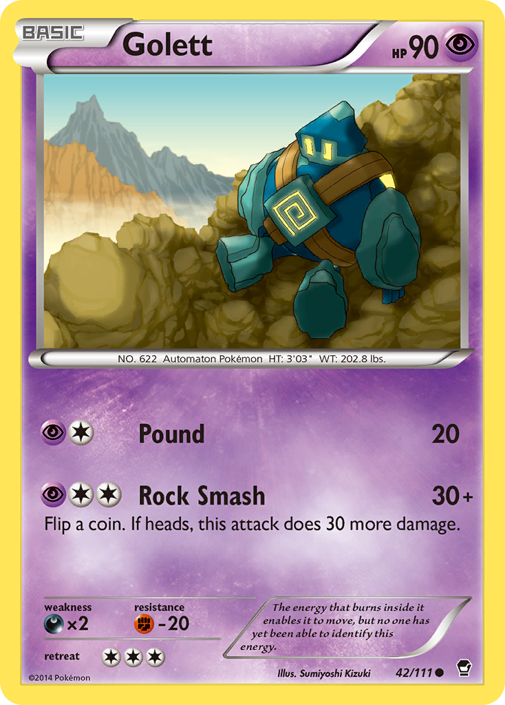 Golett (42/111) [XY: Furious Fists] | Card Merchant Takapuna