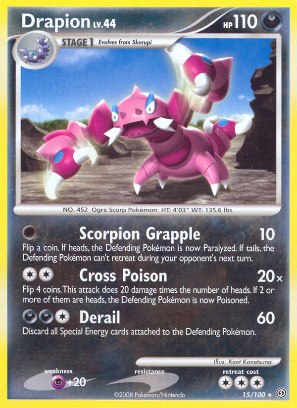 Drapion (15/100) [Diamond & Pearl: Stormfront] | Card Merchant Takapuna