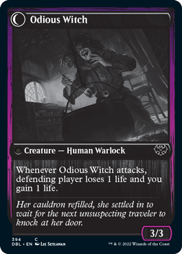 Ragged Recluse // Odious Witch [Innistrad: Double Feature] | Card Merchant Takapuna