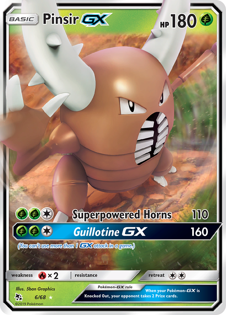 Pinsir GX (6/68) [Sun & Moon: Hidden Fates] | Card Merchant Takapuna