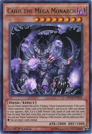 Caius the Mega Monarch [MP15-EN215] Ultra Rare | Card Merchant Takapuna