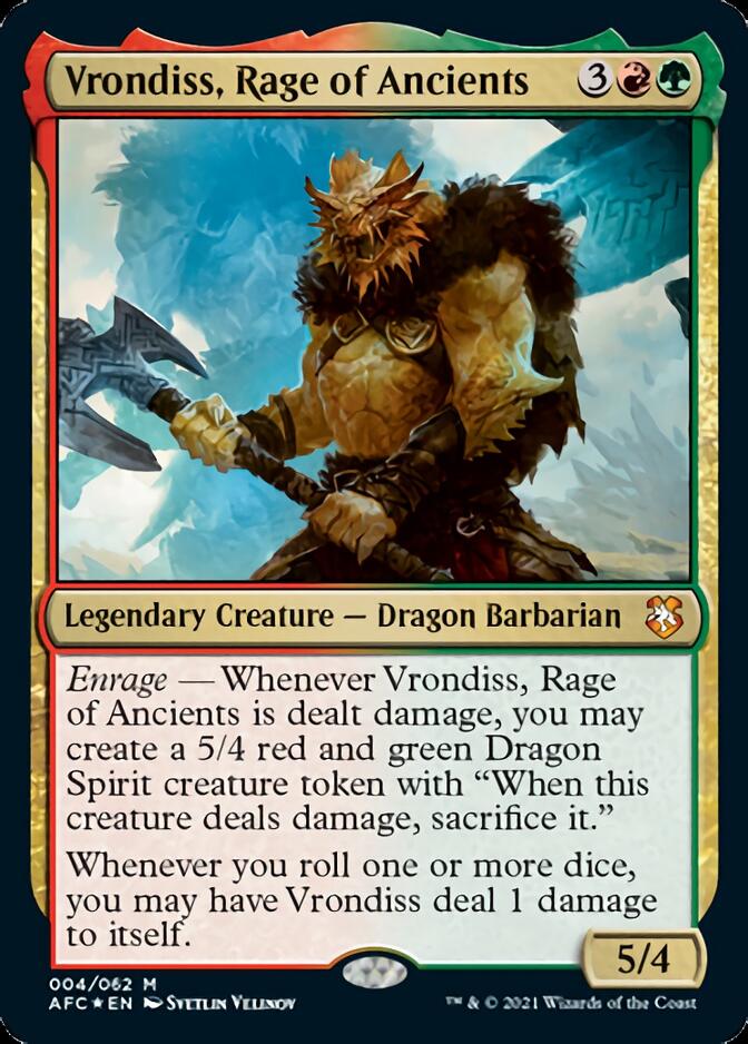 Vrondiss, Rage of Ancients [Dungeons & Dragons: Adventures in the Forgotten Realms Commander] | Card Merchant Takapuna