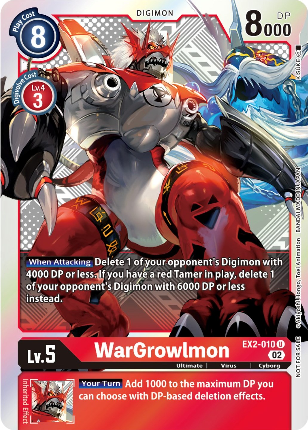 WarGrowlmon [EX2-010] (Xros Encounter Pre-Release) [Digital Hazard Promos] | Card Merchant Takapuna