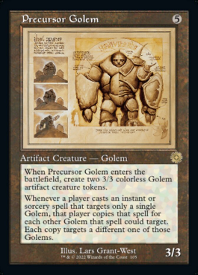 Precursor Golem (Retro Schematic) [The Brothers' War Retro Artifacts] | Card Merchant Takapuna