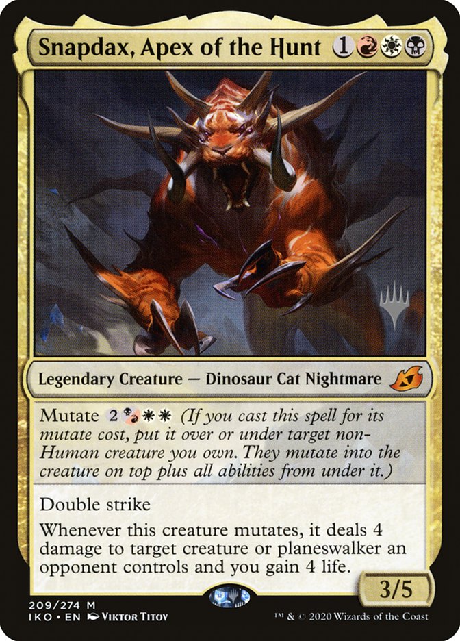 Snapdax, Apex of the Hunt (Promo Pack) [Ikoria: Lair of Behemoths Promos] | Card Merchant Takapuna