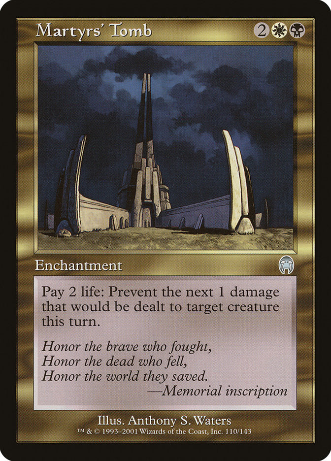 Martyrs' Tomb [Apocalypse] | Card Merchant Takapuna