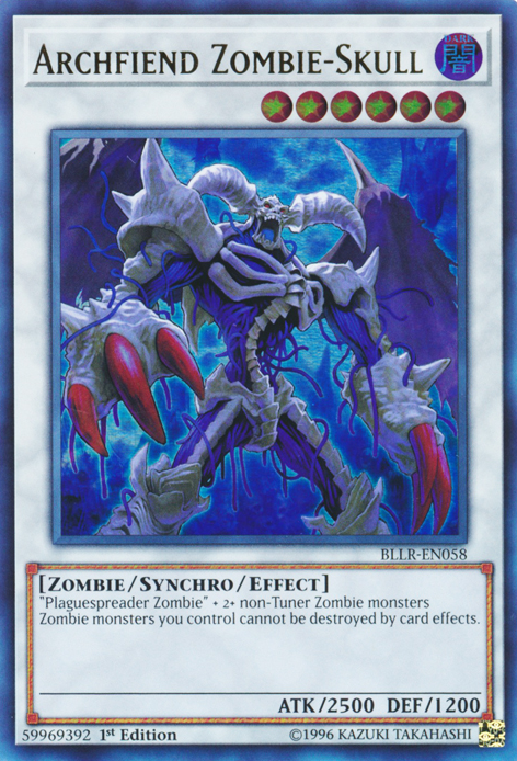 Archfiend Zombie-Skull [BLLR-EN058] Ultra Rare | Card Merchant Takapuna