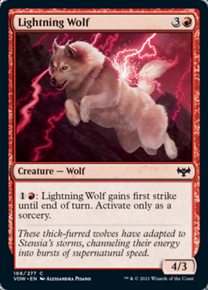 Lightning Wolf [Innistrad: Crimson Vow] | Card Merchant Takapuna