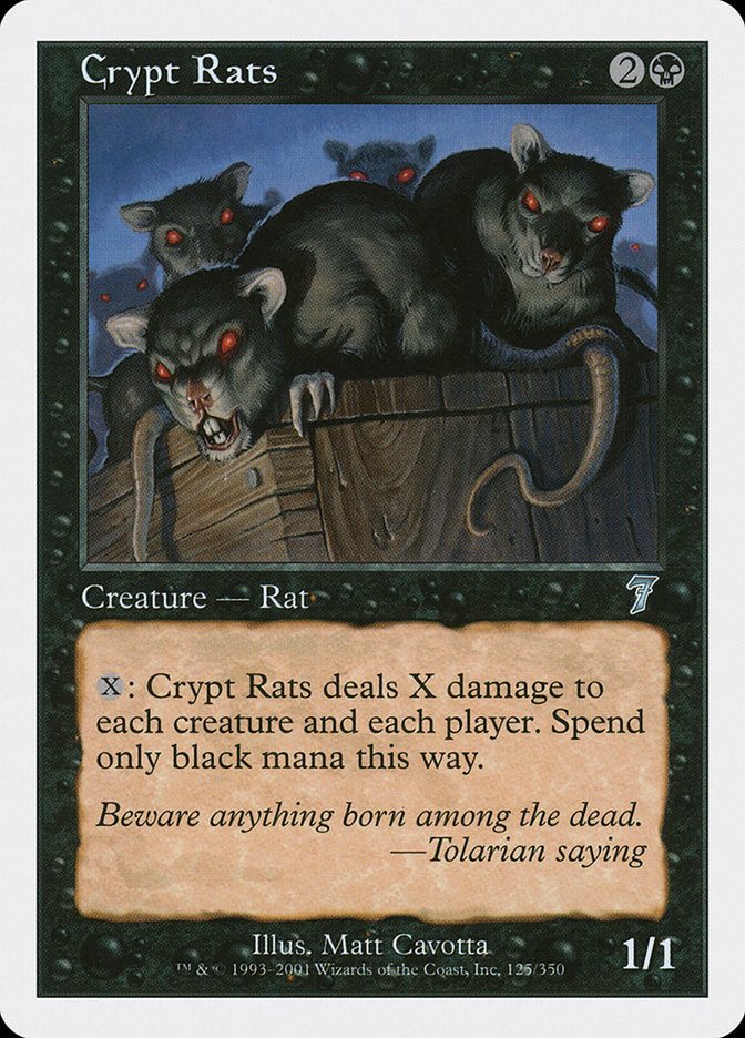 Crypt Rats [Seventh Edition] | Card Merchant Takapuna