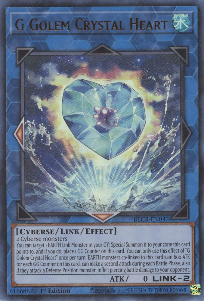 G Golem Crystal Heart [BLCR-EN042] Ultra Rare | Card Merchant Takapuna