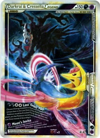 Darkrai & Cresselia LEGEND (99/102) (Jumbo Card) [HeartGold & SoulSilver: Triumphant] | Card Merchant Takapuna