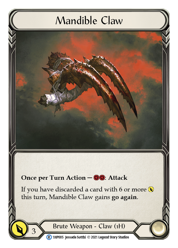 Mandible Claw (Right) [1HP005] (History Pack 1) | Card Merchant Takapuna