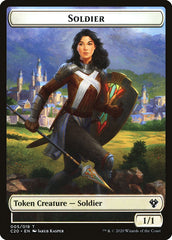 Human Soldier (005) // Drake Double-Sided Token [Commander 2020 Tokens] | Card Merchant Takapuna