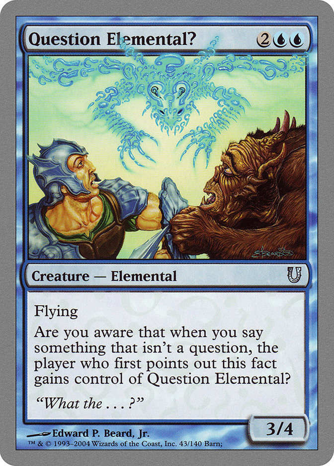 Question Elemental? [Unhinged] | Card Merchant Takapuna