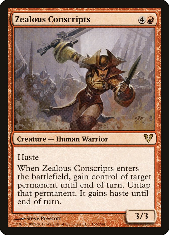 Zealous Conscripts [Avacyn Restored] | Card Merchant Takapuna