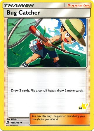 Bug Catcher (189/236) (Pikachu Stamp #46) [Battle Academy 2020] | Card Merchant Takapuna