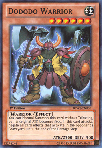 Dododo Warrior [BPW2-EN059] Super Rare | Card Merchant Takapuna